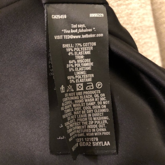 Ted Baker Black Midi Dress - Picture 9 of 10